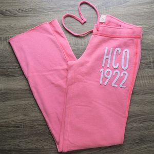 Hollister Pink Straight-Leg Sweatpants (XS)